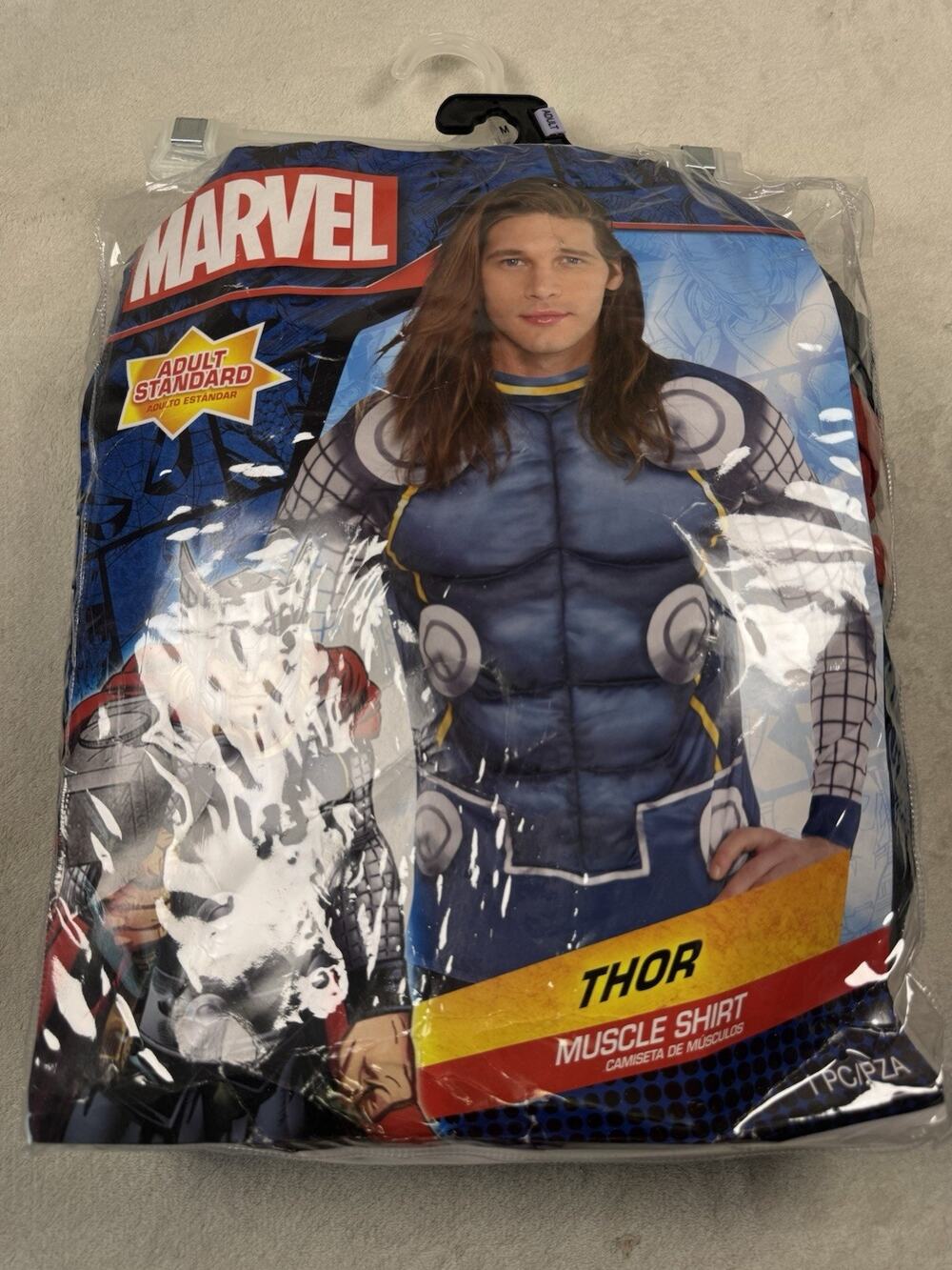 Marvel Thor Muscle Shirt Adult Standard Costume Top Halloween Superhero